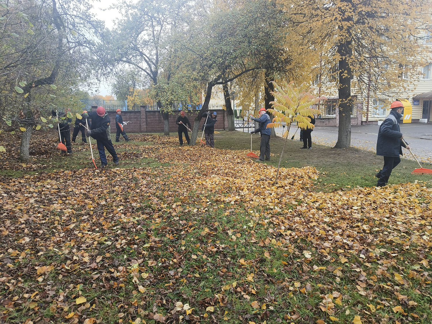 17.10.2025 начались уборки закреплённых территорий