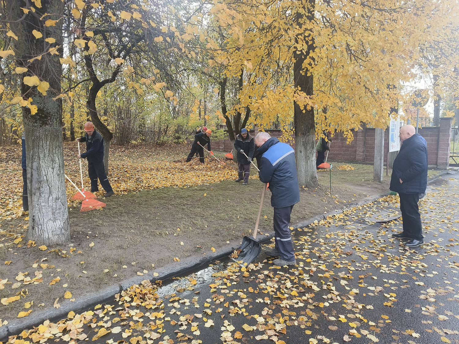 17.10.2025 начались уборки закреплённых территорий